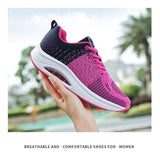 Women Sneakers Breathable Walking Shoes Air Cushion Thick Bottom Outdoor Tennis Sports Shoe