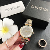 Ladies Quartz Women Watches Rhinestone Female Wristwatch Bracelet  Dress Watch Clock Reloj Mujer Mart Lion   