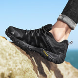 Men's Hiking Shoes Suede Leather Outdoor Wear-resistant Men's Trekking Walking Hunting Tactical Sneakers  Mart Lion