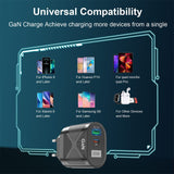 65W GaN Charger Type C PD USB Chargers For Tablet Laptop Fast Charger Quick Charge 4.0 Korean Plugs Adapter For iPhone Samsung Mart Lion   