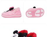 Mickey Mouse Cotton Shoes Flats Baby Boys Girls Plush Winter Child Girls Slip on Kids Warm Shoes Casual Flats Mart Lion - Mart Lion