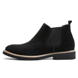 Autumn Winter Chelsea Boots Men's British Style Suede Leather Shoes Slip on Casual Ankle masculina