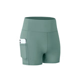 Sports Women Gym Shorts High Waist Elasticity Breathable Workout Shorts Seamless Fitness Shorts Push Up Fitness Shorts Mart Lion Green S 