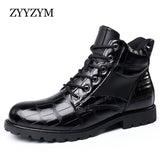 Men Boots Retro Middle Leather Mart Lion   