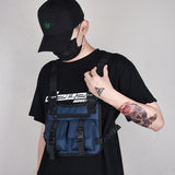 Men's Chest BagsTactical Functional Street Boy Hip-hop Tactical Vest Bag Young Chest Rig Packs Canvas Male Waist Bag Mart Lion   