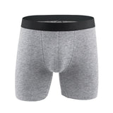 Man's Boxer Cotton Underwear Ropa Interior Hombre Underpants Bokserki Meskie Calzoncillos Long Lingerie Panties Shorts Mart Lion Grey-4pcs Asia XL 