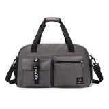 Women Handbag Multi-Function Travel Bags Casual Sport Capacity Shoulder Crossbody Luggage Bag Mart Lion Gray  