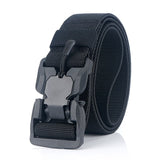 Men's Military Tactical Belt Quick Release Magnetic Buckle Army Outdoor Hunting Multi Function Canvas Nylon Waist Belts Strap Mart Lion Black China 45to47inch