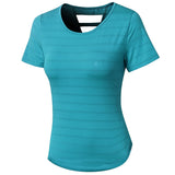 Gym Top Women Quick Dry Shirts Short sleeve Outdoor Running Sport Shirt Fitness Clothing Women Top Mart Lion Army Green S 