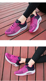 Women Sneakers Breathable Walking Shoes Air Cushion Thick Bottom Outdoor Tennis Sports Shoe