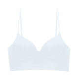 Women Invisible Bra Open Back Bralette Backless Brassiere Top Underwear Push Up Lingerie Thin Cup Halter Bras Comfort Mart Lion White One Size 32S