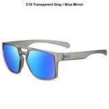 JackJad Outdoors Sports Square Shield Style Polarized TR90 Sunglasses Men's Women Brand Design Shades 3045 Mart Lion C10 Polarized 