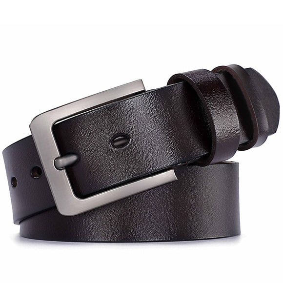  130 140 150 160 170cm Belt Men's Genuine Leather Strap Luxury Pin Buckle Belts Cummerbunds Ceinture Homme Mart Lion - Mart Lion