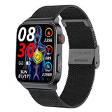 E500 ECG+PPG Smart Watch Men's Laser Treatment Of Hypertension Hyperglycemia Hyperlipidemia Heart Rate Healthy Sport Smartwatch Mart Lion Black Milan  