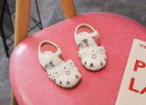 Newest Summer Baby Sandals Leathers Sweet Children Sandals for Girls Toddler Baby Breathable Soft Bottom Hollow Mart Lion   
