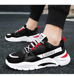  Autumn Men's Shoes Mesh Lace-up Korean Version Trendy Sports Casual Teenager Students Cross-border Mart Lion - Mart Lion