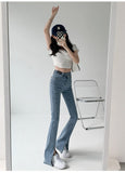 ZOENOVA Flare Jeans Women&#39;s Low Waist Trousers Vintage Aesthetic Denim Pants Streetwear Mom Casual Korean Fashion Cyber Y2k Jean  MartLion