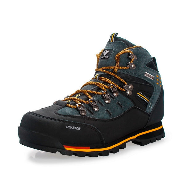  Waterproof Hiking Shoes Men's Breathable Mountain Leather Trekking Outdoor Hiking Boots Anti Skid Mart Lion - Mart Lion
