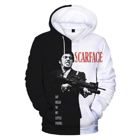  Movie Scarface 3D Print Hoodie Sweatshirts Tony Montana Harajuku Streetwear Hoodies Men's Pullover Cool Clothes Mart Lion - Mart Lion