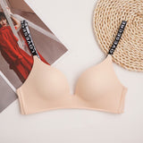 1 Pcs Wire Free Soft Bra Active Lingerie Underwear Woman Everyday Solid Bralette Mart Lion nude S 