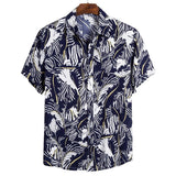 Summer Men's Beach Hawaiian Shirts Casual Vacation Street Short Sleeve Street Shirts Tops Mart Lion E588484A XXL China