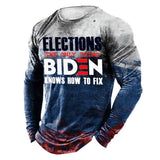 Men's 3D Printed Cotton Faux Sweatshirt T-Shirt Long Sleeve O Neck Loose Autumn Top Vintage Clothes Mart Lion CXRace-03 S 