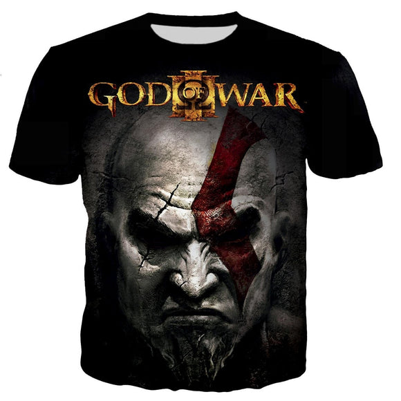 Game God of War 3D Printed T-shirt Men's Casual Style Streetwear Hip Hop Streetwear Harajuku Style Tops Mart Lion   