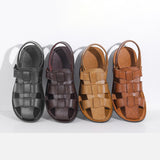 Microfiber Leather Men;s Summer Beach Sandals Man Outdoor Office Walking Casual Shoes Male Water Sport Sneakers Mart Lion   