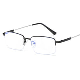 Men's Blue Light Blocking Reading Glasses Women Dimond Cutting Rimless Eyeglasses Frame Anti Fatigue Hyperopia Presbyopic Eyewear