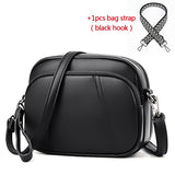 Ladies Women Crossbody Bags High Capacity Shoulder Handbag Female PU Leather Women Messenger Mart Lion black-strap02 19x8x15cm 