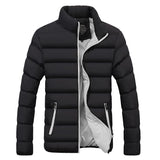 Winter Jacket Men's Clothes Solid Colors Ultra-light Parka ackets And Coats Stand Collar Bubble Coat Puffer Mart Lion 55 Gray jacket M 