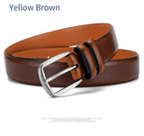 Belt Men's Luxury Designer Cowskin Belts For Jeans Genuine Leather Strap Pin Buckle Cummerbunds Ceinture Homme Mart Lion   