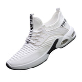 Sneakers Men&#39;s Lace-up Fly Woven Mesh Cloth Breathable Casual Light Fashion Running Shoes Cross-border Men&#39;s Shoes Plus Size  MartLion