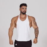 Black Bodybuilding Tank Tops Men's Gym Fitness Cotton Sleeveless Shirt Stringer Singlet Summer Casual Vest Training Clothing Mart Lion White (No Logo) M 
