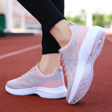 Sneakers Women Breathable Running Shoe Lace Up Lightweight Outdoor Tennis Sports Shoe Mart Lion   