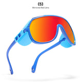 Polarized Cycling Sunglasses Men's Mirrored lens TR90 Frame Women Outdoor sport Bicycle Glasses Goggles Eyewear UV400 Mart Lion C53  