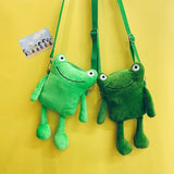 Plush Cute Frog Small Bag Female Girl Mobile Phone Bag Shoulder Messenger Bag Mart Lion   