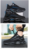 Men's Shoes Sports Casual Flying Woven Mesh Breathable Lace Up Running Cross-border Mart Lion   