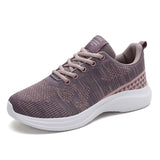 Sneakers Women Breathable Running Shoe Lace Up Lightweight Outdoor Tennis Sports Shoe Mart Lion   