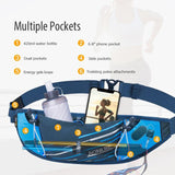 W8102 Lightweight Slim Running Waist Bag Belt Hydration Fanny Pack For Jogging Fitness Gym Hiking Mart Lion   