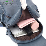 Women Large Capacity Backpack Purses Leather Female Vintage School Bags Travel Bagpack Ladies Bookbag Rucksack Mart Lion   