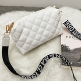 Women Luxury Handbags Embroidered Bag Female Leisure Shoulder Messenger  Mobile Phone Bag Mart Lion 247-White-Lingge  