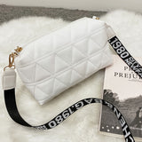Women Luxury Handbags Embroidered Bag Female Leisure Shoulder Messenger  Mobile Phone Bag Mart Lion 247-White-triangle  