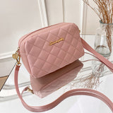 Women Luxury Handbags Embroidered Bag Female Leisure Shoulder Messenger  Mobile Phone Bag Mart Lion 100-pink-letter  