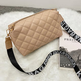 Women Luxury Handbags Embroidered Bag Female Leisure Shoulder Messenger  Mobile Phone Bag Mart Lion 247-Khaki-Lingge  