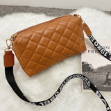 Women Luxury Handbags Embroidered Bag Female Leisure Shoulder Messenger  Mobile Phone Bag Mart Lion 247-Brown-Lingge  