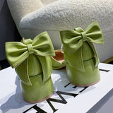 Women's Heels Mary Janes Shoes Lolita Summer Girls Butterfly Party Green Luxury Trend High Heel Kawaii Elegant Mart Lion   