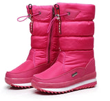 Women snow boots platform winter boots thick plush waterproof non-slip boots winter shoes warm fur botas mujer Mart Lion Pink 36 