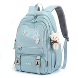 children school bags For girls large Schoolbag Kawaii Primary school book backpack kids Waterproof Travel Rucksack Mart Lion Blue  